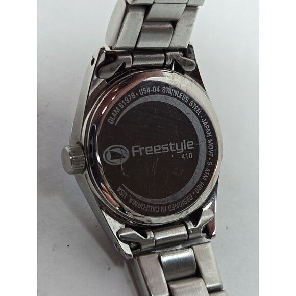 Freestyle Glam 61978 Womens Quartz Blue Date 5ATM Stainless Watch New Battery - Picture 11 of 11
